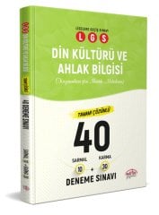 LGS Din Kültürü ve Ahlak Bilgisi (10 Sarmal + 30 Karma) 40 Deneme Sınavı