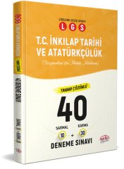 LGS İnkılap Tarihi ve Atatürkçülük (10 Sarmal + 30 Karma) 40 Deneme Sınavı