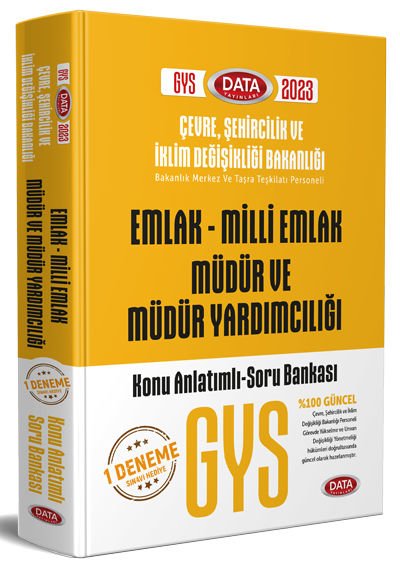 Çevre ve Şehircilik Bakanlığı GYS Emlak - Milli Emlak Müdür ve Müdür Yardımcılığı Konu Anlatımlı Soru Bankası