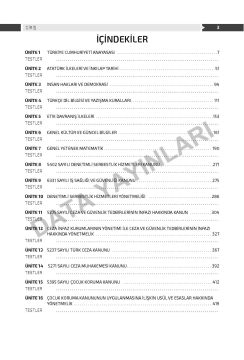 2024 Ceza ve Tevkifevleri Denetimli Serbestlik Müdür Yardımcılığı ve Şeflik GYS Soru Bankası