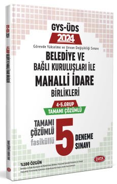 Mahalli İdareler 4-5. Grup Tamamı Çözümlü 5 Deneme Sınavı