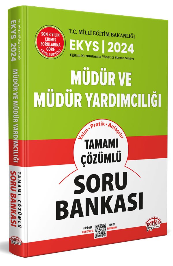 2024 MEB EKYS Müdür ve Müdür Yardımcılığı Çözümlü Soru Bankası