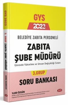 Belediye Zabıta Personeli Zabıta Şube Müdürü 3. Grup Soru Bankası