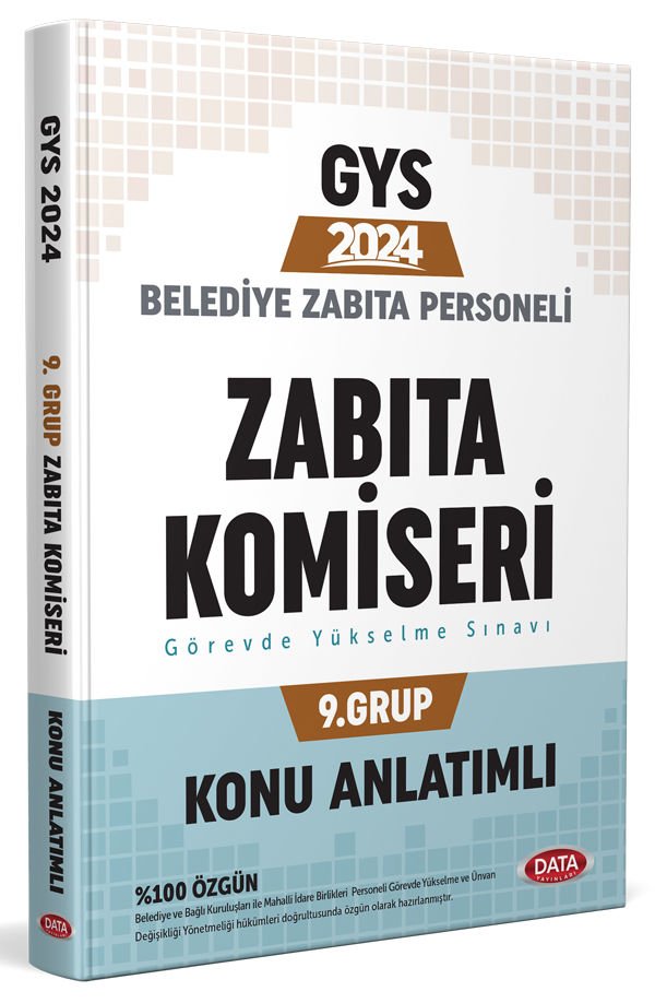 Belediye Zabıta Personeli Zabıta Komiseri 9. Grup Konu Anlatımlı