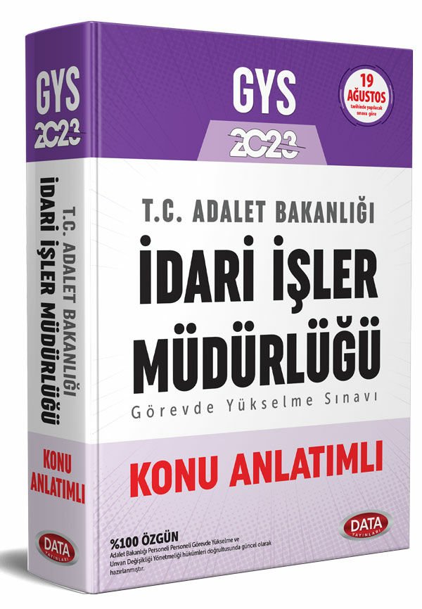 2023 GYS Adalet Bakanlığı İdari İşler Müdürlüğü Konu Anlatımlı