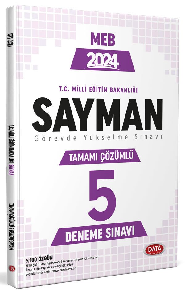 Milli Eğitim Bakanlığı Sayman Tamamı Çözümlü GYS 5 Deneme Sınavı