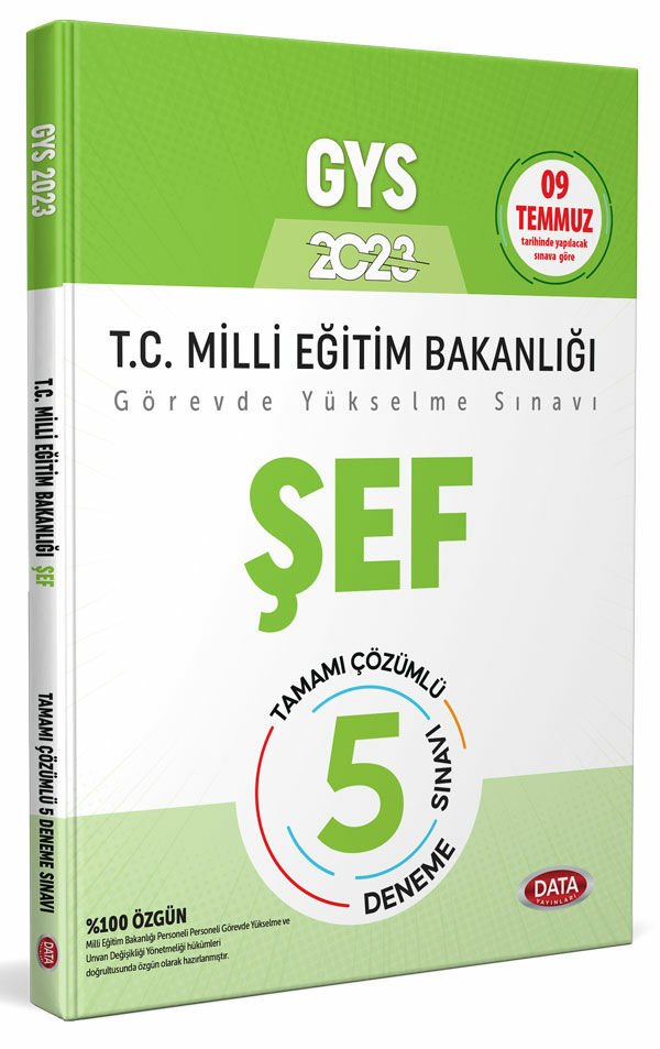 Milli Eğitim Bakanlığı Şef Tamamı Çözümlü GYS 5 Deneme Sınavı