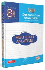 8. Sınıf VIP Din Kültürü ve Ahlak Bilgisi Hızlı Konu Anlatımlı