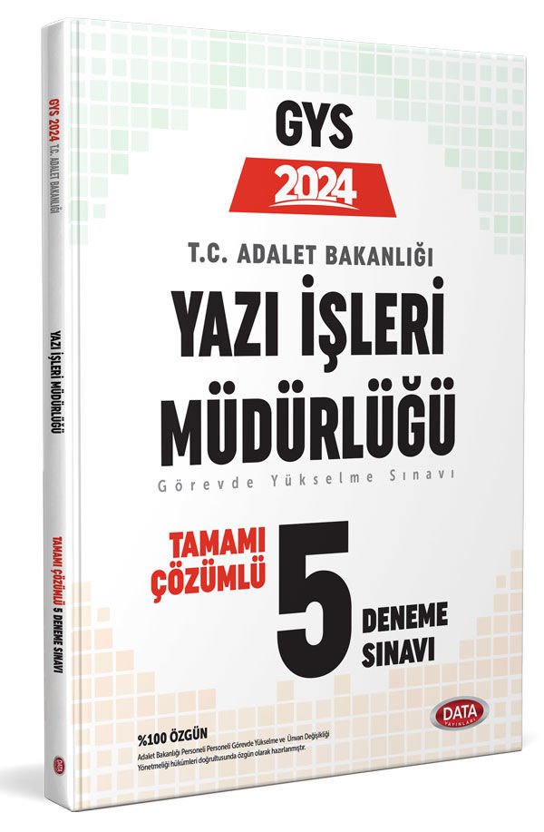 GYS Adalet Bakanlığı Yazı İşleri Müdürlüğü Çözümlü 5 Deneme Sınavı