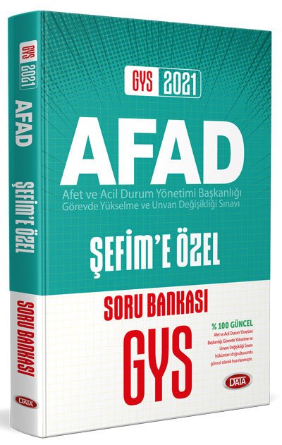 2021 GYS AFAD Şefime Özel Soru Bankası