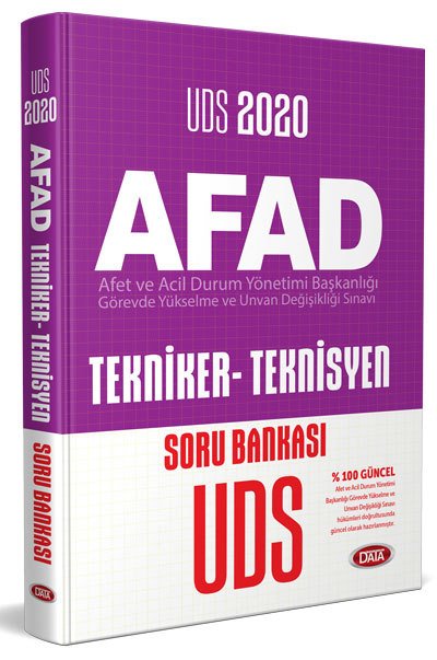 2020 UDS AFAD Tekniker - Teknisyen Soru Bankası