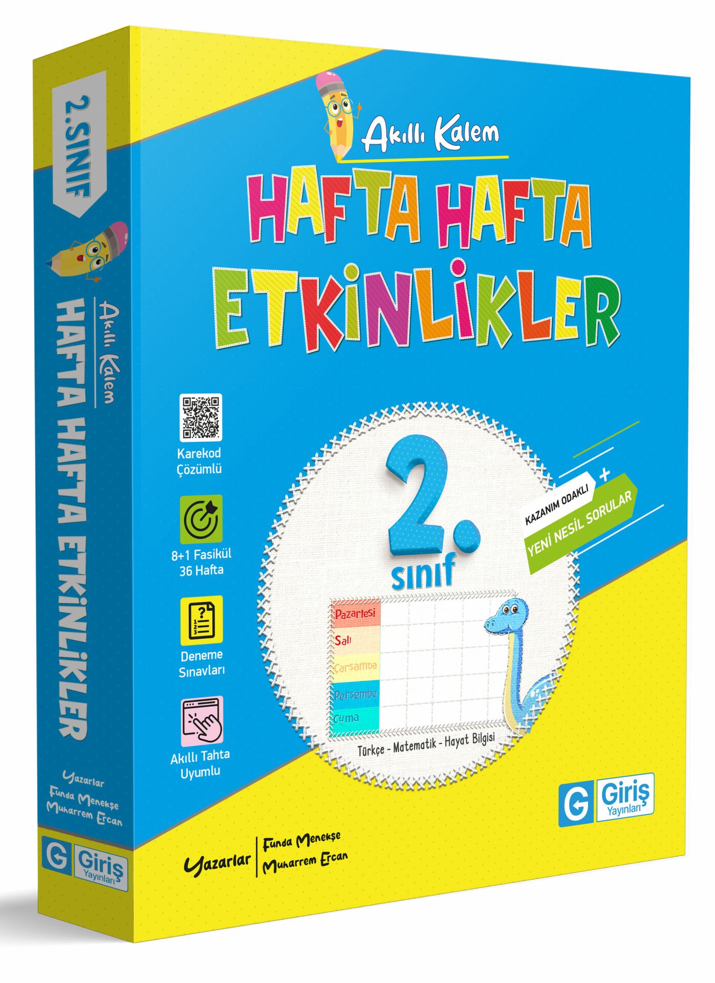 2. Sınıf Akıllı Kalem Hafta Hafta Etkinlikler (8+1 Fasikül)