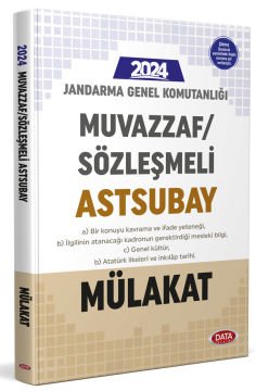 Jandarma Genel Komutanlığı Muvazzaf/Sözleşmeli Astsubay Mülakat Sınavına Hazırlık Kitabı