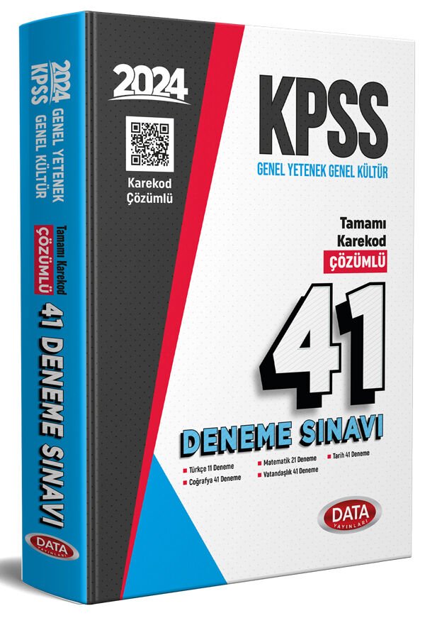 2024 KPSS Genel Kültür - Genel Yetenek 41 Deneme Sınavı
