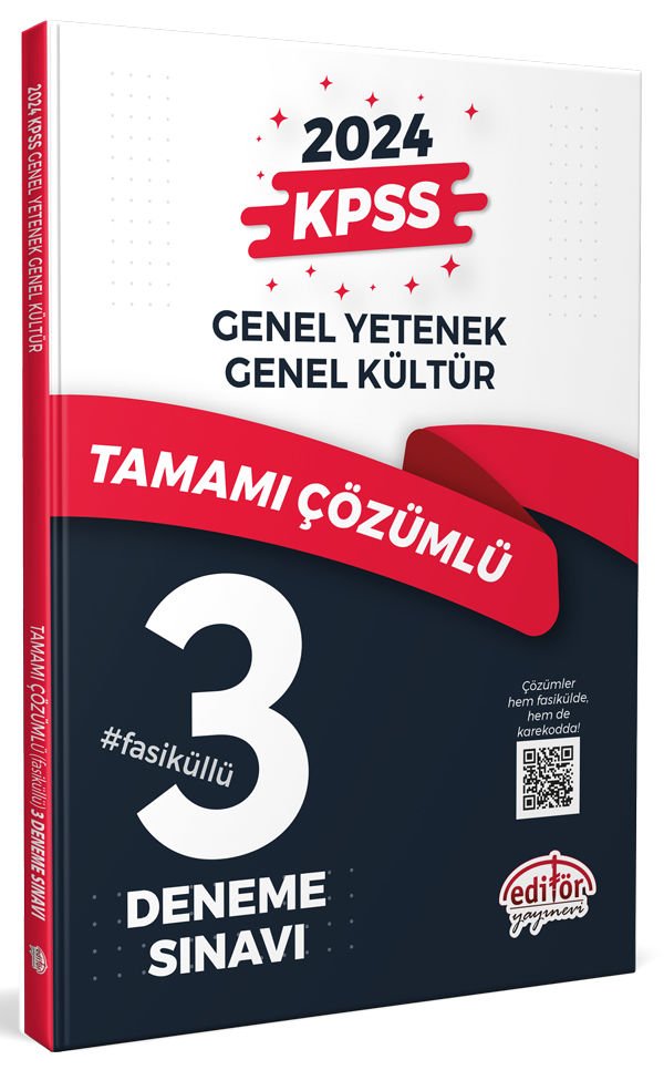 2024 KPSS Genel Yetenek Genel Kültür Tamamı Çözümlü Fasikül 3 Deneme Sınavı