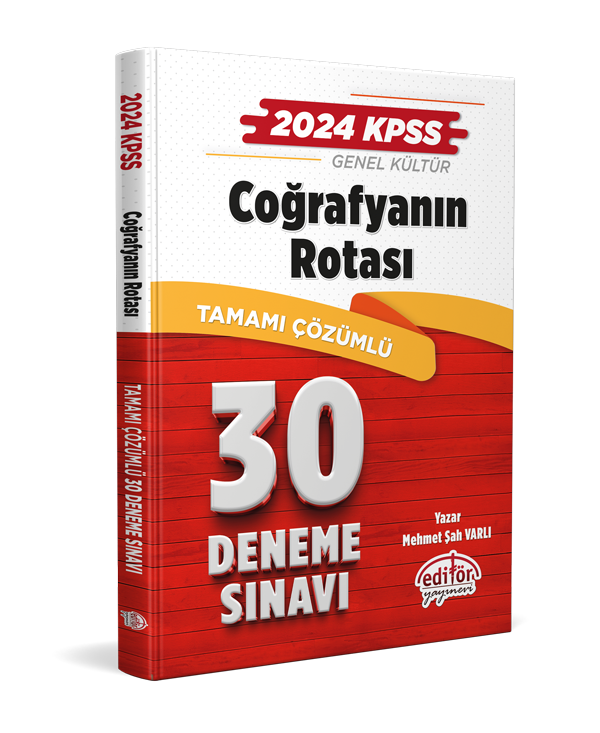 2024 KPSS Coğrafyanın Rotası Tamamı Çözümlü 30 Deneme