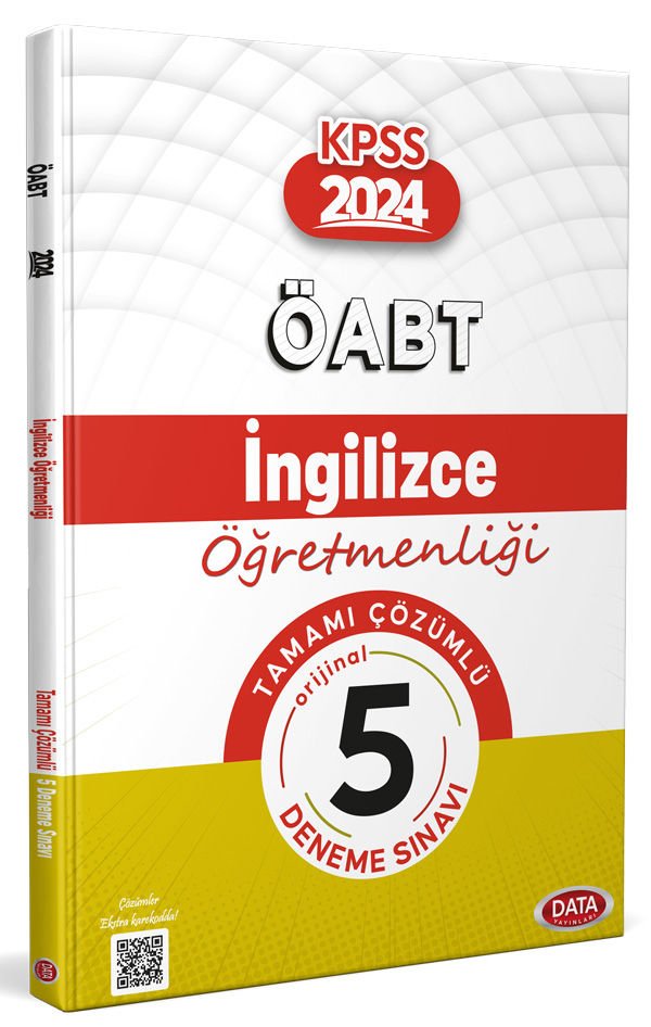 ÖABT İngilizce Öğretmenliği Tamamı Çözümlü 5 Deneme Sınavı