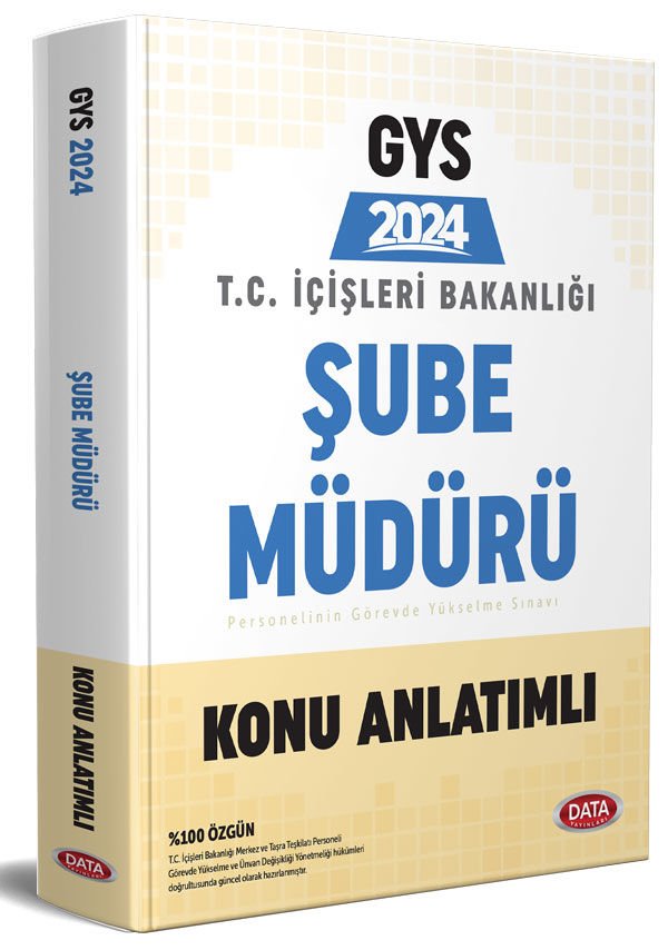 T.C. İçişleri Bakanlığı Şube Müdürü GYS Konu Anlatımlı