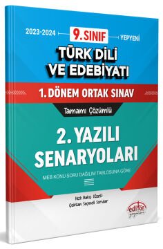 9. Sınıf Türk Dili ve Edebiyatı 1. Dönem Ortak Sınavı 2. Yazılı Senaryoları Tamamı Çözümlü