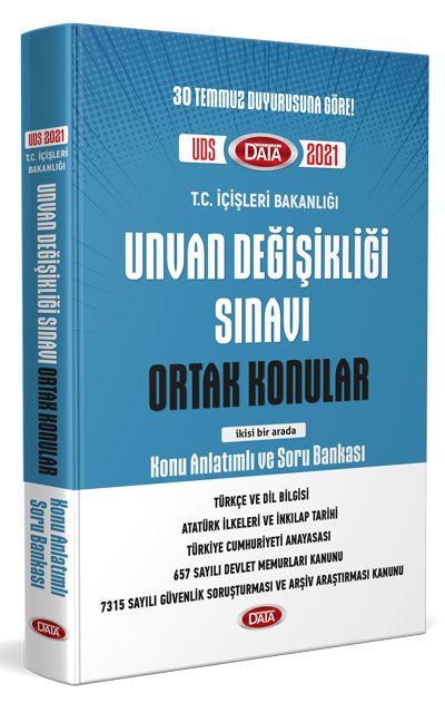 T.C. İçişleri Bakanlığı Unvan Değişikliği Sınavı Ortak Konular Konu Anlatımlı Soru Bankası