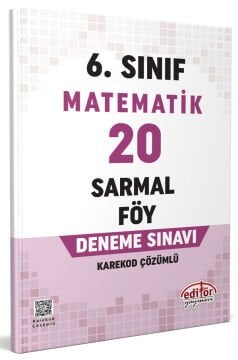 6. Sınıf Matematik 20 Sarmal Föy Deneme Sınavı