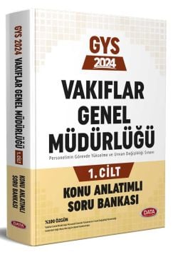 2024 Vakıflar Genel Müdürlüğü GYS Konu Anlatımlı Soru Bankası 1-2 Cilt