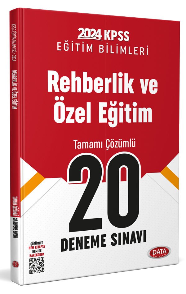 KPSS Eğitim Bilimleri Rehberlik ve Özel Eğitim 20 Deneme Sınavı