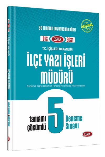 T.C. İçişleri Bakanlığı İlçe Yazı İşleri Müdürü GYS Tamamı Çözümlü 5 Deneme Sınavı