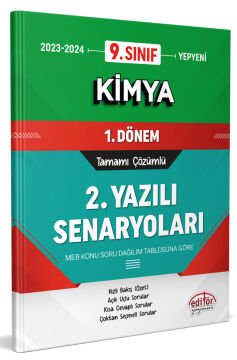 9. Sınıf Kimya 1. Dönem Ortak Sınavı 2. Yazılı Senaryoları Tamamı Çözümlü