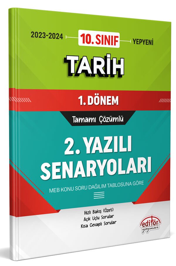 10. Sınıf Tarih 1. Dönem Ortak Sınavı 2. Yazılı Senaryoları Tamamı Çözümlü