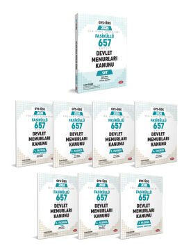 Fasiküllü 657 Sayılı Devlet Memurları Kanunu Set (Konu Özetli Sorular 7 Fasikül)