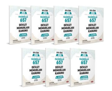 Fasiküllü 657 Sayılı Devlet Memurları Kanunu Set (Konu Özetli Sorular 7 Fasikül)