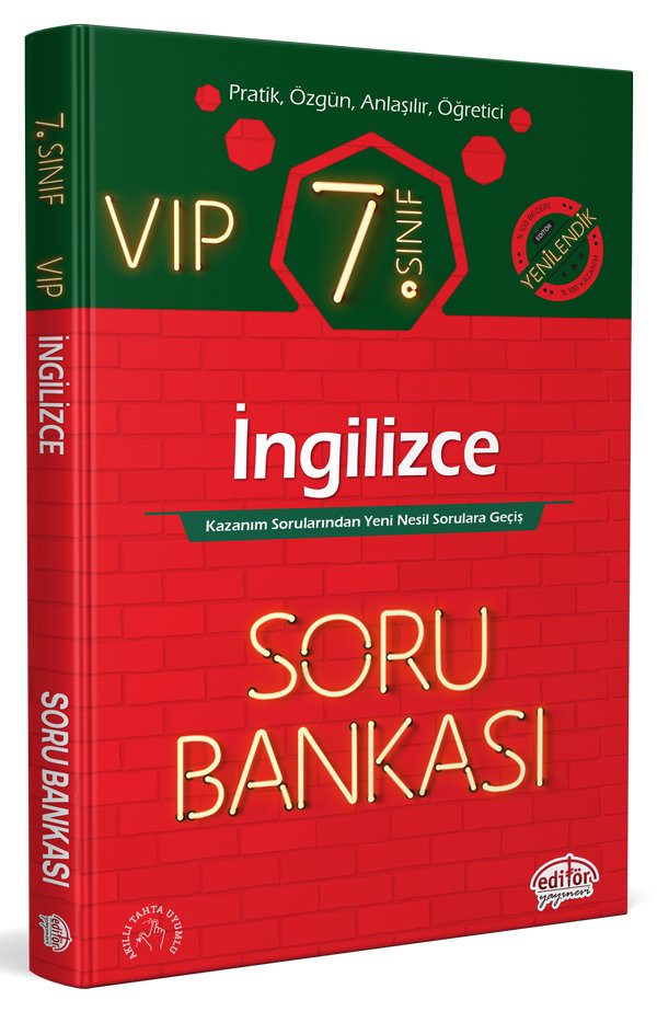 7. Sınıf VIP İngilizce Soru Bankası