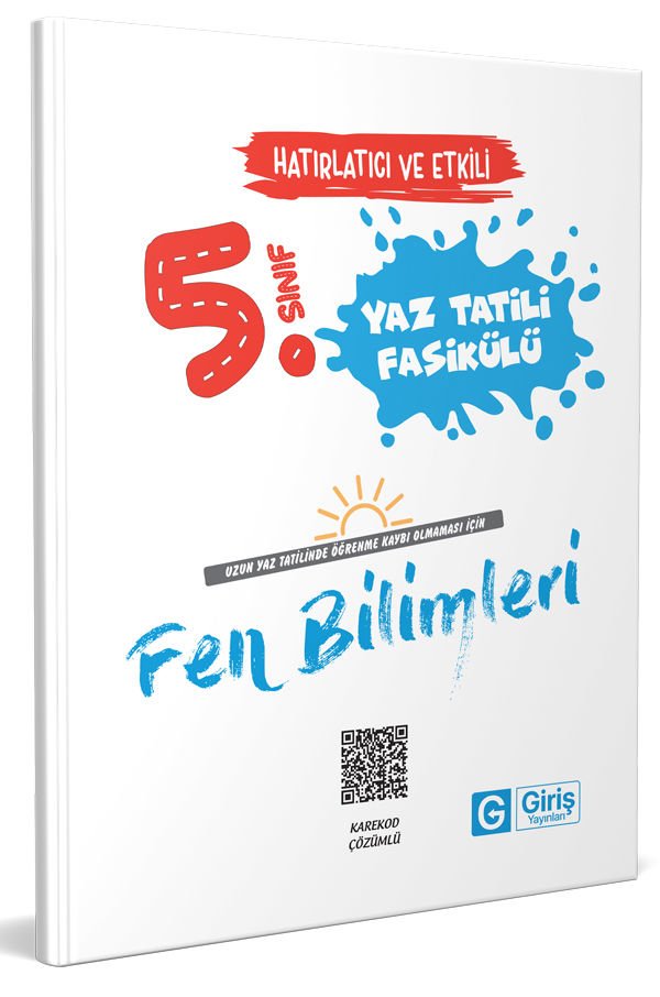 5. Sınıf Fen Bilimleri Yaz Tatili Fasikülü - Giriş Yayınları