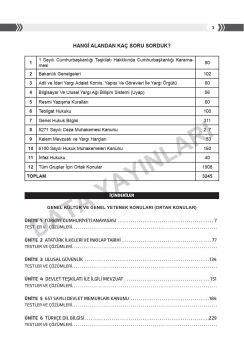 T.C. Adalet Bakanlığı Yazı İşleri Müdürlüğü GYS Tamamı Çözümlü 3245 Uzman Soru Bankası