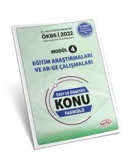 Uzman ve Başöğretmen Modül 4 Eğitim Araştırmaları ve Ar-ge Çalışmaları Özet ve Öğretici Konu Fasikülü