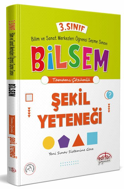 3. Sınıf Bilsem Hazırlık Şekil Yeteneği Tamamı Çözümlü - Editör Yayınevi