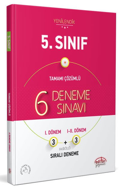 5. Sınıf 6 (3+3) Deneme Sınavı Tamamı Çözümlü