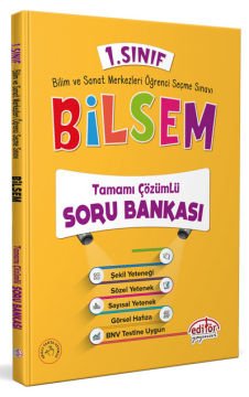 1. Sınıf Bilsem Tamamı Çözümlü Soru Bankası - Editör Yayınevi