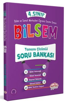 4. Sınıf Bilsem Soru Bankası - Editör Yayınevi