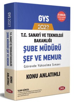 T.C. Sanayi ve Teknoloji Bakanlığı GYS Şube Müdürü - Şef - Memur Konu Anlatımlı