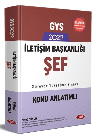 İletişim Başkanlığı GYS Şef Konu Anlatımlı