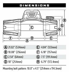 Warn VR EVO 12-S 12000 LB Sentetik Halatlı Vinç 103255