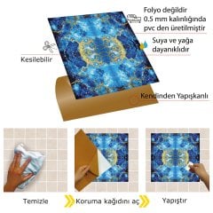 Kendinden Yapışkanlı Mermer 004 Desenli 30x30 cm