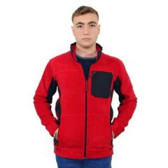 Persmont SPM03 Kırmızı Softshell Garnili Polar Mont