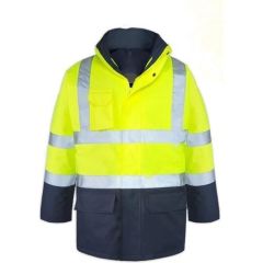 Max Safety 5+1 Oxford Parka Sarı-Lacivert