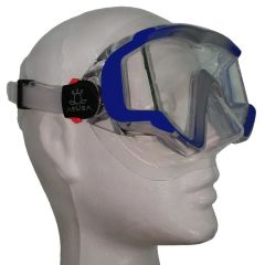 Aruba Diamond Şeffaf Silikon Mavi-Gri Maske