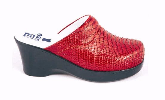 Sabo Terlik Kadın Kırmızı Dolgu Topuk Milenyum Model 202K