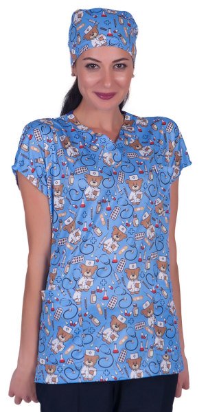 Desenli Tek Üst Bayan Model 3 Dry Touch Kumaş