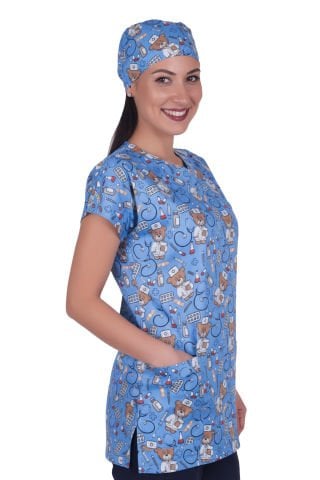 Desenli Tek Üst Bayan Model 3 Dry Touch Kumaş